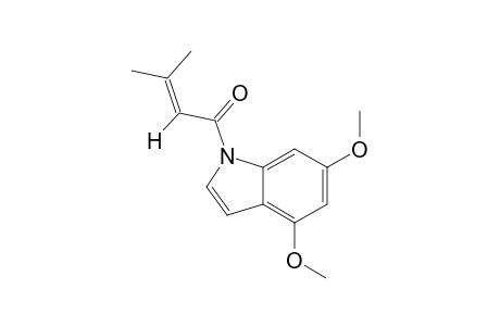 1-(4',6'-dimethoxyindol-1'-yl)-3-methylbut-2-en-1-one