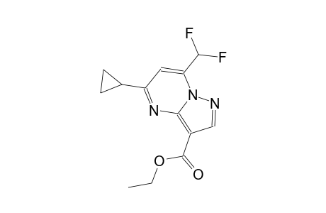 ethyl 5-cyclopropyl-7-(difluoromethyl)pyrazolo[1,5-a]pyrimidine-3-carboxylate