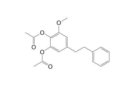 1,2-Benzenediol, 3-methoxy-5-(2-phenylethyl)-, diacetate