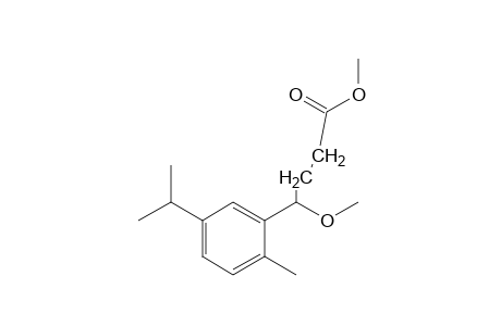 4-(5-isopropyl-o-tolyl)-4-methoxybutyric acid, methyl ester