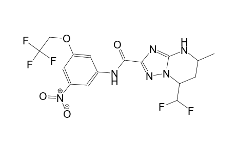 7-(difluoromethyl)-5-methyl-N-[3-nitro-5-(2,2,2-trifluoroethoxy)phenyl]-4,5,6,7-tetrahydro[1,2,4]triazolo[1,5-a]pyrimidine-2-carboxamide