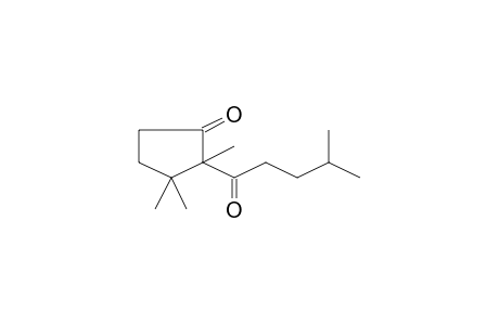 2,3,3-trimethyl-2-(4-methyl-1-oxopentyl)-1-cyclopentanone