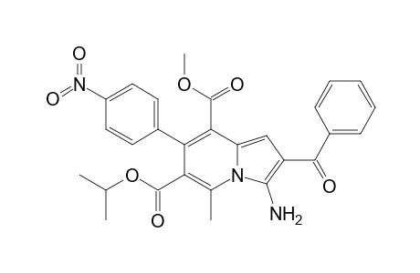 3-AMINO-2-BENZOYL-5-METHYL-7-(4-NITROPHENYL)-INDOLIZINE-6,8-DICARBOXYLIC-ACID-6-ISOPROPYL-8-METHYLESTER