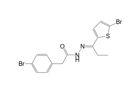 2-(4-bromophenyl)-N'-[(E)-1-(5-bromo-2-thienyl)propylidene]acetohydrazide