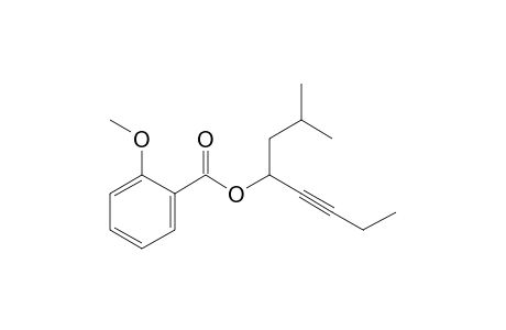 o-Anisic acid, 2-methyloct-5-yn-4-yl ester