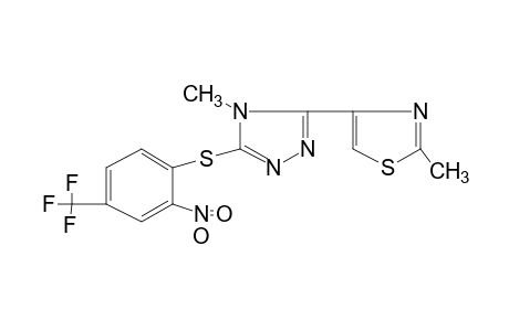 4-methyl-3-(2-methyl-4-thiazolyl)-5-[(2-nitro-alpha,alpha,alpha-trifluoro-p-tolyl)thio]-4H-1,2,4-triazole