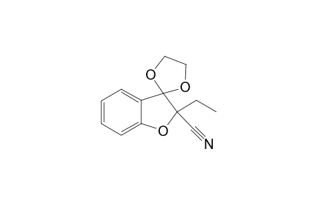 2,3-Dihydro-3-(1',3'-dioxalen-2'-yl)-2-ethylbenzo[b]furan-2-yl)-2-carbonitrile