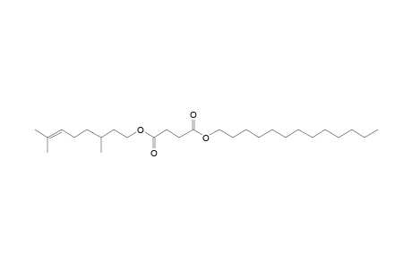 Succinic acid, 3,7-dimethyloct-6-en-1-yl tridecyl ester