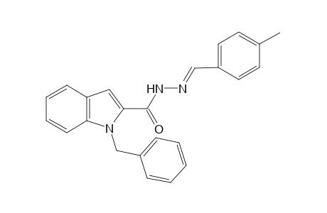 1-benzylindole-2-carboxylic acid, (p-methylbenzylidene)hydrazide