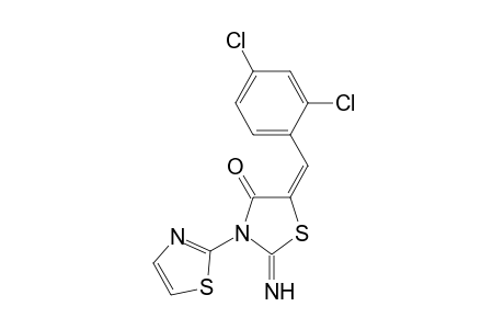 Thiazolidin-4-one, 5-(2,4-dichlorobenzylideno)-2-imino-3-(2-thiazolyl)-