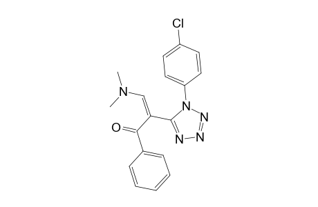 (2Z)-2-[1-(4-Chlorophenyl)-1H-tetraazol-5-yl]-3-(dimethylamino)-1-phenyl-2-propen-1-one