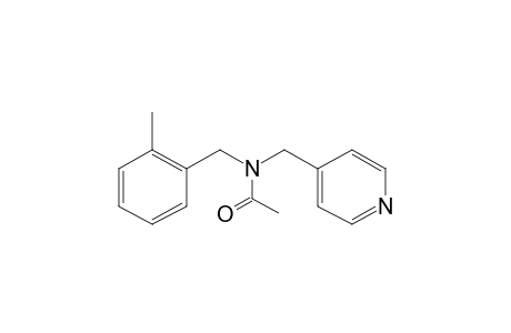 (2-Methylphenyl)-N-(4-pyridinylmethyl)methanamine, N-acetyl-