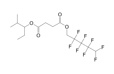 Succinic acid, 2,2,3,3,4,4,5,5-octafluoropentyl 2-methylpent-3-yl ester