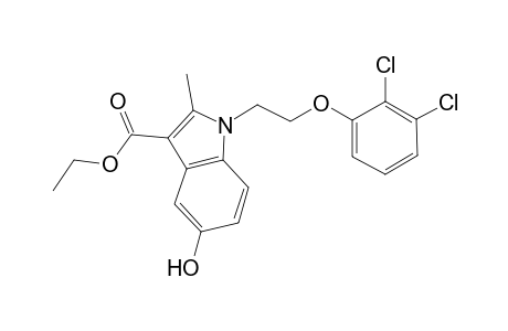 1H-indole-3-carboxylic acid, 1-[2-(2,3-dichlorophenoxy)ethyl]-5-hydroxy-2-methyl-, ethyl ester