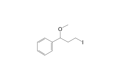 Benzene, (3-iodo-1-methoxypropyl)-