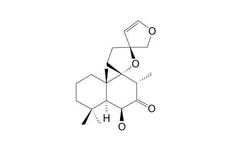 ISOPRELEOHETERIN;(9-ALPHA,13R);15,16-DIEPOXY-6-BETA-HYDROXY-LABD-14-EN-7-ONE