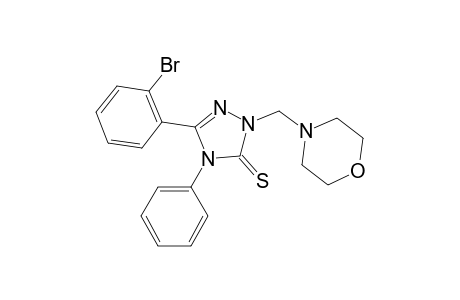 3H-1,2,4-triazole-3-thione, 5-(2-bromophenyl)-2,4-dihydro-2-(4-morpholinylmethyl)-4-phenyl-