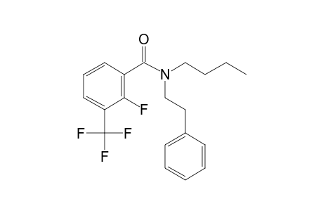 Benzamide, 2-fluoro-3-trifluoromethyl-N-(2-phenylethyl)-N-butyl-