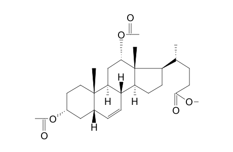 3-ALPHA-ACETOXY-12-ACETOXY-METHYL-5-BETA-CHOL-6-ENOATE