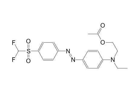 2-[4-((E)-{4-[(difluoromethyl)sulfonyl]phenyl}diazenyl)(ethyl)anilino]ethyl acetate