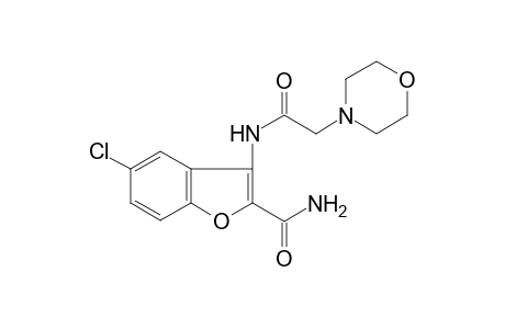 5-Chloro-3-[(4-morpholinylacetyl)amino]-1-benzofuran-2-carboxamide