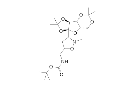5-(tert-Butyloxycarbonylamionomethyl)-3-(2-deoxy-3,5-O-isopropylidene-1,2-isopropylidenedioxy-.beta.,L-xylofuranosyl)-2-methylisoxazolidine