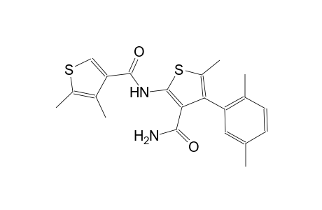 4-(2,5-dimethylphenyl)-2-{[(4,5-dimethyl-3-thienyl)carbonyl]amino}-5-methyl-3-thiophenecarboxamide