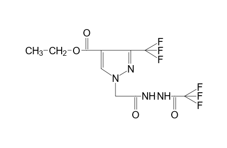 1-{{[2-(trifluoroacetyl)hydrazino]carbonyl}methyl}-3-(trifluoromethyl)pyrazole-4-carboxylic acid, ethyl ester