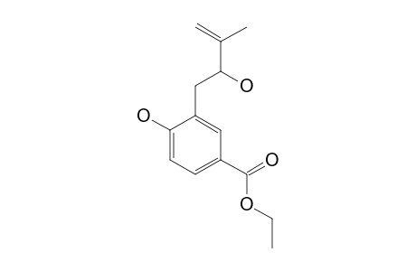 ETHYL_4-HYDROXY-3-(2-HYDROXY-3-METHYL-3-BUTENYL)-BENZOATE