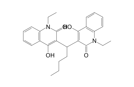 1,1'-Diethy-4,4'-dihydroxy-3,3'-(pentane-1,1-diyl)diquinolin-2(1H)-one