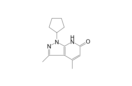 6H-pyrazolo[3,4-b]pyridin-6-one, 1-cyclopentyl-1,7-dihydro-3,4-dimethyl-