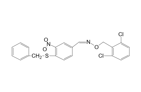 4-(BENZYLTHIO)-3-NITROBENZALDEHYDE, O-(2,6-DICHLOROBENZYL)OXIME