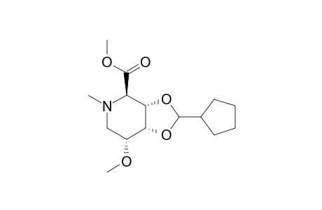 Methyl 3,4-O-cyclohexylidene-2,6-dideoxy-5-O-methyl-2,6-(methylimino)-D-allonate