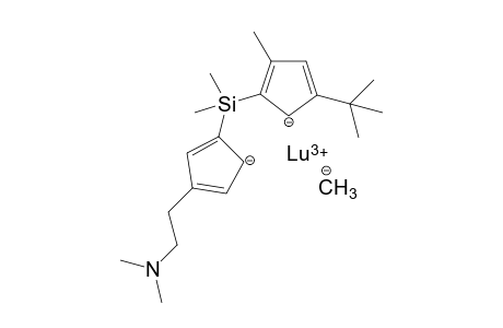 lutetium(III) 5-(tert-butyl)-2-((4-(2-(dimethylamino)ethyl)cyclopenta-3,5-dien-2-ide-1-yl)dimethylsilyl)-3-methylcyclopenta-2,4-dien-1-ide methanide