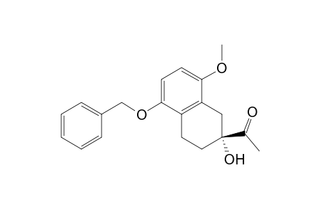 (-)-(2R)-2-ACETYL-5-BENZYLOXY-8-METHOXY-1,2,3,4-TETRAHYDRONAPHTHALEN-2-OL