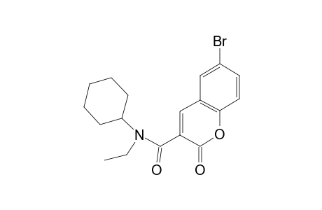 2H-Chromene-3-carboxamide, 6-bromo-2-oxo-N-cyclohexyl-N-ethyl-