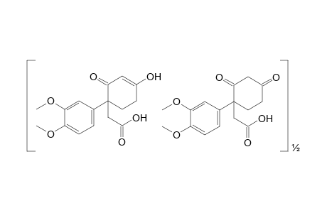 1-(3,4-dimethoxyphenyl)-2,4-dioxocyclohexaneacetic acid