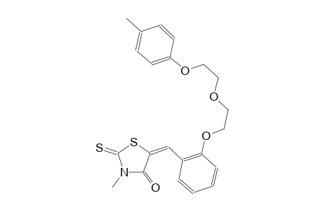 4-thiazolidinone, 3-methyl-5-[[2-[2-[2-(4-methylphenoxy)ethoxy]ethoxy]phenyl]methylene]-2-thioxo-, (5E)-