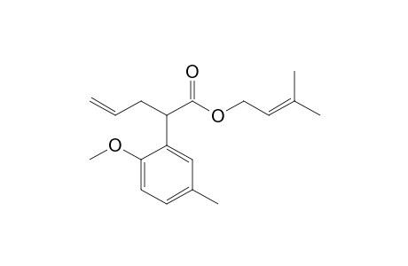 2-(2-Methoxy-5-methyl-phenyl)pent-4-enoic acid 3-methylbut-2-enyl ester