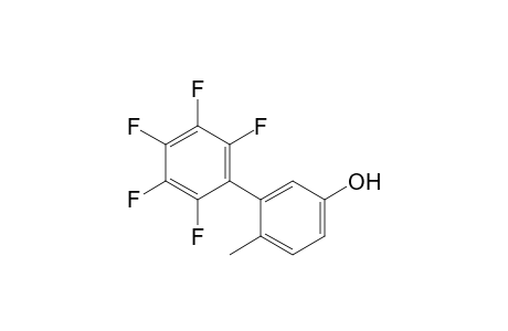 4-Methyl-3-(2,3,4,5,6-pentafluorophenyl)phenol