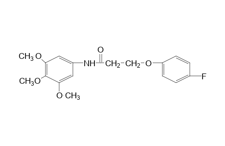 3-(p-fluorophenoxy)-3',4',5'-trimethoxypropionanilide