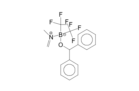 Methylmethyleneaminato(diphenylmethoxy)bis(trifluoromethyl)borinate