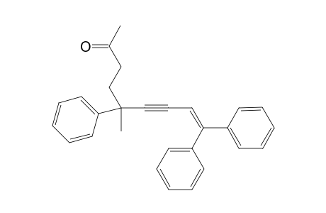 5-Methyl-5,9,9-triphenylnon-8-en-6-yn-2-one