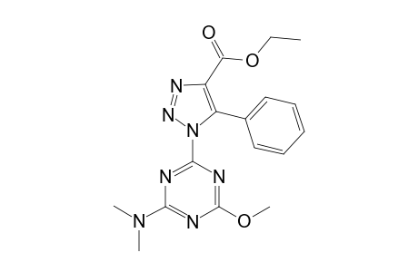 1-[4-(dimethylamino)-6-methoxy-1,3,5-triazin-2-yl]-5-phenyl-4-triazolecarboxylic acid ethyl ester