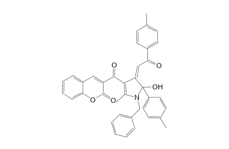 3-{{(4Z)-4,5-Dihydro-5-hydroxy-2-methyl-5-(4-methylphenyl)-4-[2-(4-methylphenyl)-2-oxoethylidene]-1-(phenylmethyl)-1H-pyrrol-3-yl}carbonyl}-2H-1-benzopyran-2-one