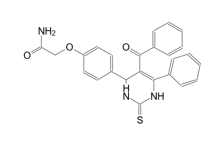 2-[4-(5-benzoyl-6-phenyl-2-thioxo-1,2,3,4-tetrahydro-4-pyrimidinyl)phenoxy]acetamide