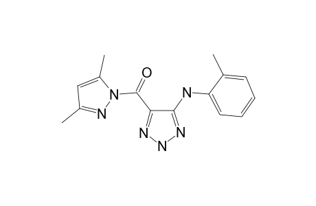 (3,5-Dimethyl-1H-pyrazol-1-yl)-[5-(o-tolylamino)-2H-1,2,3-triazol-4-yl]methanone