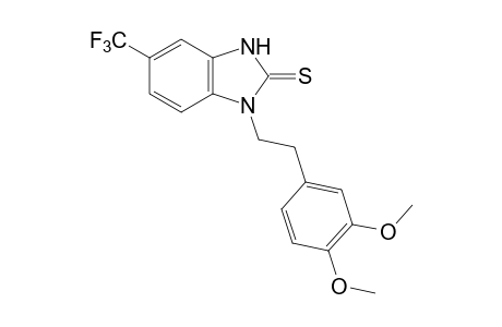 1-(3,4-dimethoxyphenethyl)-5-(trifluromethyl)-2-benzimidazolinethione