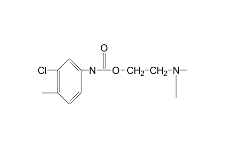 3-chloro-4-methylcarbanilic acid, 2-(dimethylamino)ethyl ester