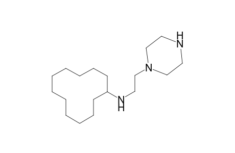 1-piperazineethanamine, N-cyclododecyl-